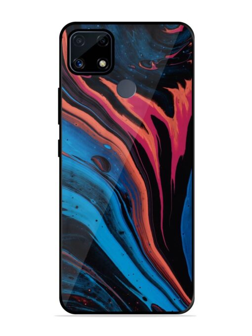 Liquefied Art Glossy Metal TPU Phone Cover for Realme C25