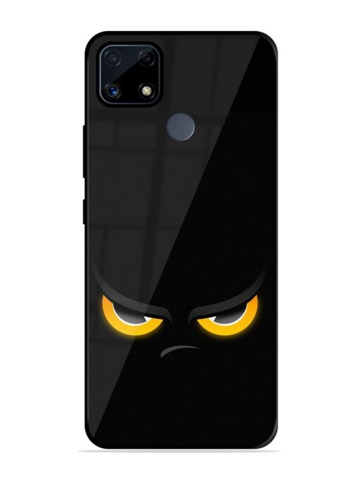 Scary Yellow Eye Glossy Metal TPU Phone Cover for Realme C25 Zapvi