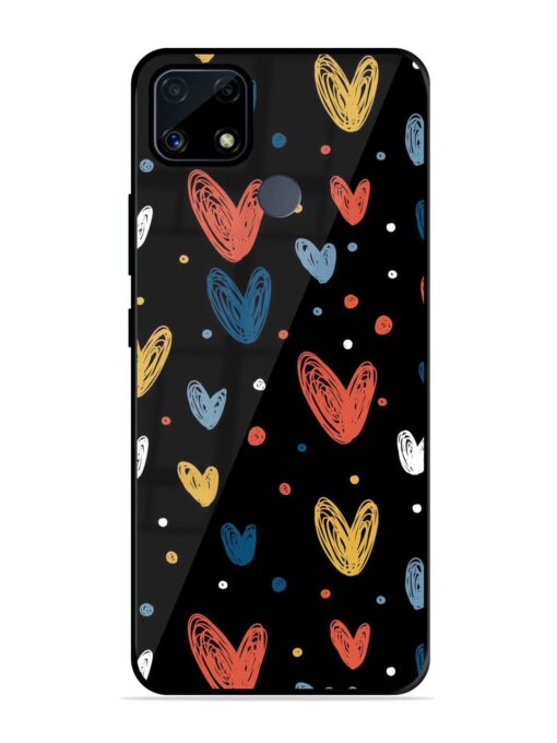 Happy Valentines Day Glossy Metal TPU Phone Cover for Realme C25 Zapvi