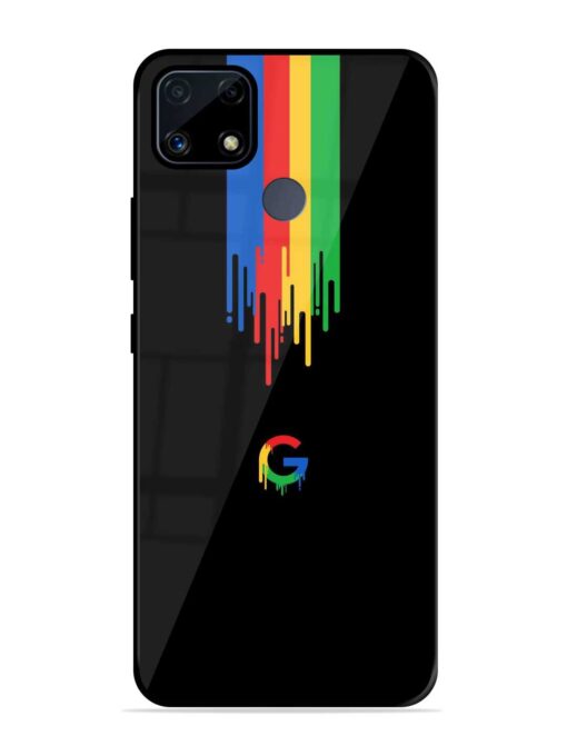 Google Logo Glossy Metal Phone Cover for Realme C25S Zapvi