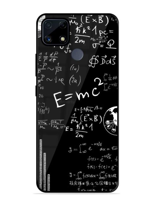 E=Mc2 Mass?Energy Equivalence Glossy Metal Phone Cover for Realme C25S Zapvi