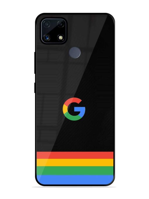 Google Logo Art Glossy Metal Phone Cover for Realme C25S Zapvi