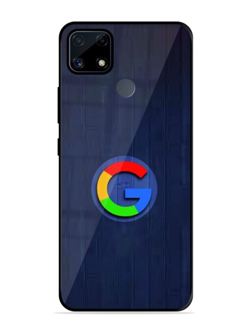 Google Logo Printed Glossy Metal TPU Phone Cover for Realme C25S