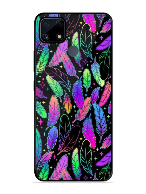 Bright Multi Colored Seamless Glossy Metal Phone Cover for Realme C25S Zapvi