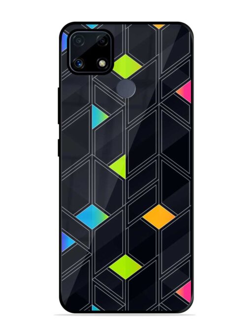 Abstract Mosaic Seamless Glossy Metal Phone Cover for Realme C25S Zapvi