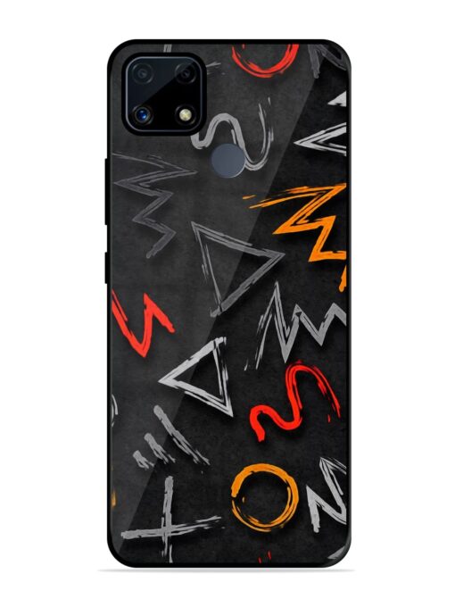 Grungy Graffiti Glossy Metal Phone Cover for Realme C25S Zapvi