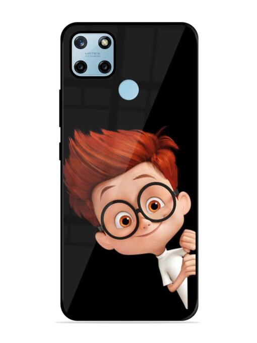 Smart Boy Cartoon Glossy Metal Phone Cover for Realme C25Y