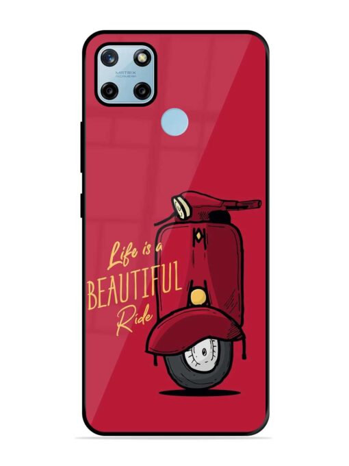 Life Is Beautiful Rides Glossy Metal Phone Cover for Realme C25Y