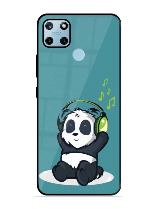 Music Panda Glossy Metal Phone Cover for Realme C25Y Zapvi