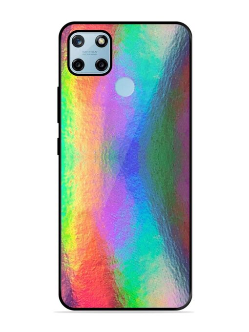 Colorful Holographic Background Glossy Metal TPU Phone Cover for Realme C25Y Zapvi