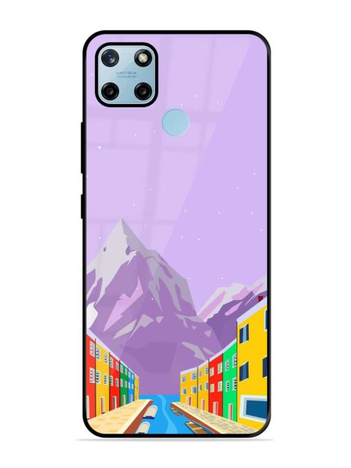 Venice City Illustration Glossy Metal Phone Cover for Realme C25Y Zapvi