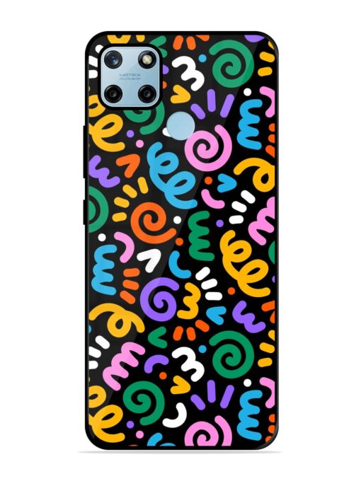 Colorful Seamless Vector Glossy Metal Phone Cover for Realme C25Y Zapvi