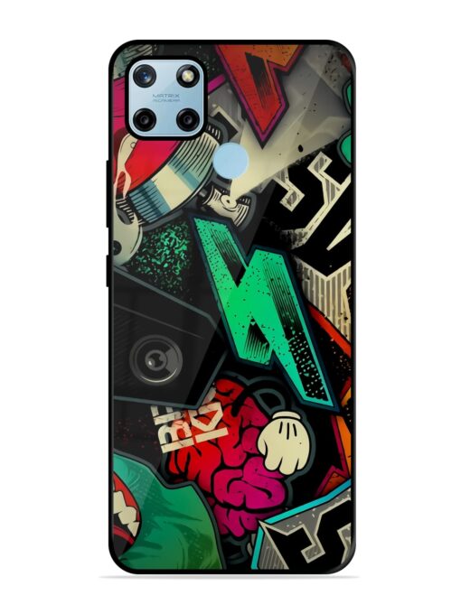 Graffiti Art Glossy Metal Phone Cover for Realme C25Y