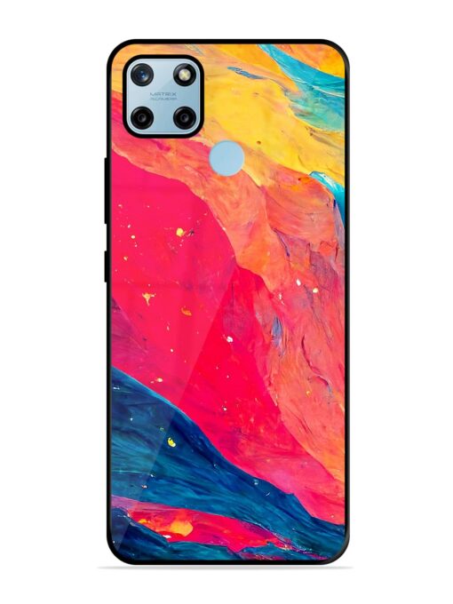 Starry Night Glossy Metal Phone Cover for Realme C25Y