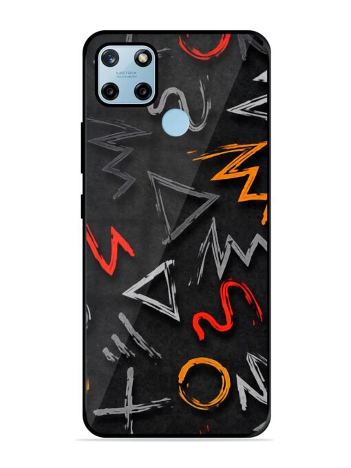 Grungy Graffiti Glossy Metal Phone Cover for Realme C25Y Zapvi