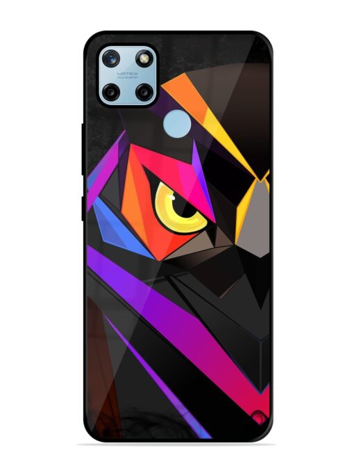 Wpap Owl Glossy Metal Phone Cover for Realme C25Y Zapvi