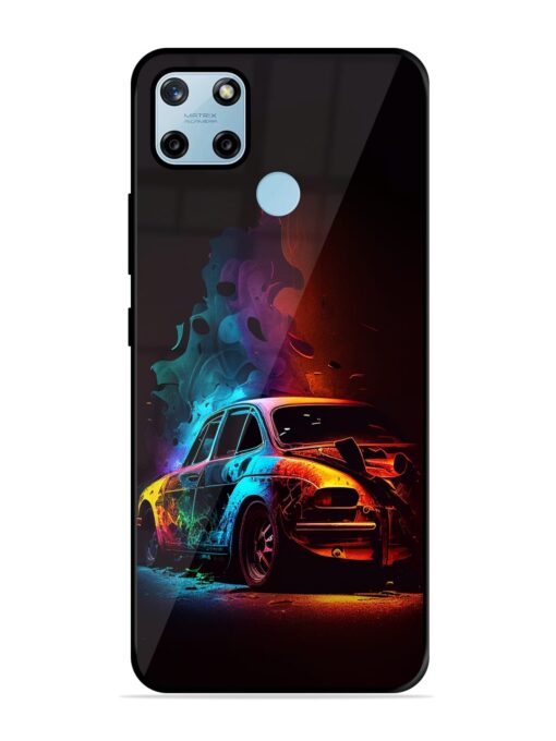 High Classic Car Art Glossy Metal Phone Cover for Realme C25Y