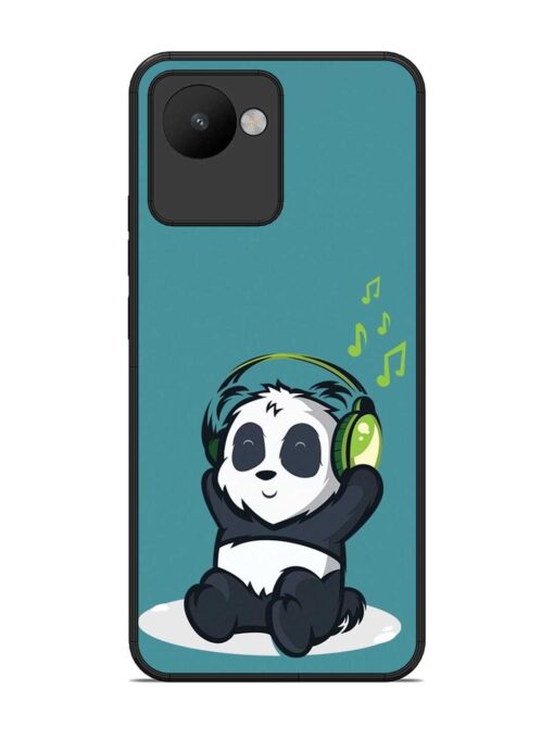 Music Panda Glossy Metal Phone Cover for Realme C30