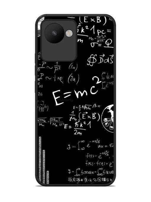 E=Mc2 Mass?Energy Equivalence Glossy Metal Phone Cover for Realme C30