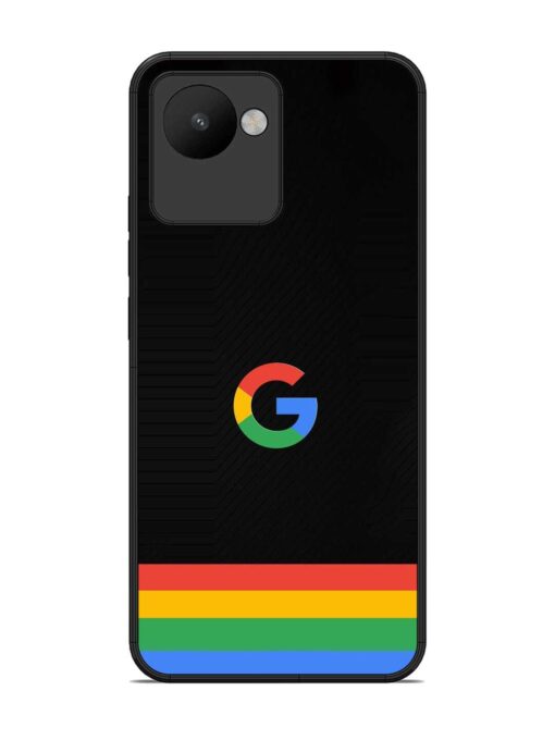 Google Logo Art Glossy Metal Phone Cover for Realme C30