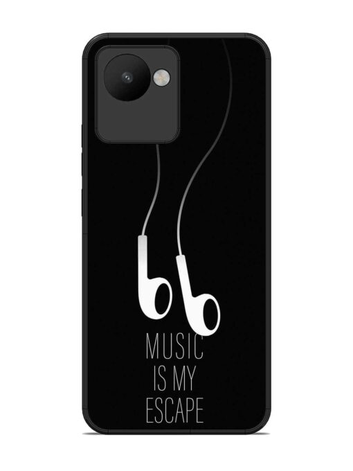 Music Is My Escape Glossy Metal Phone Cover for Realme C30