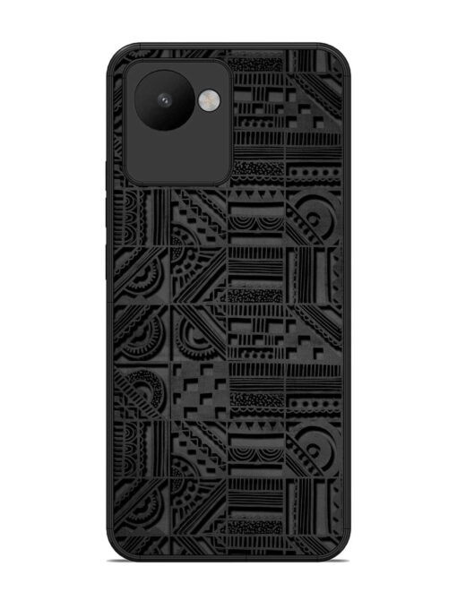 Seamless Pattern Glossy Metal Phone Cover for Realme C30