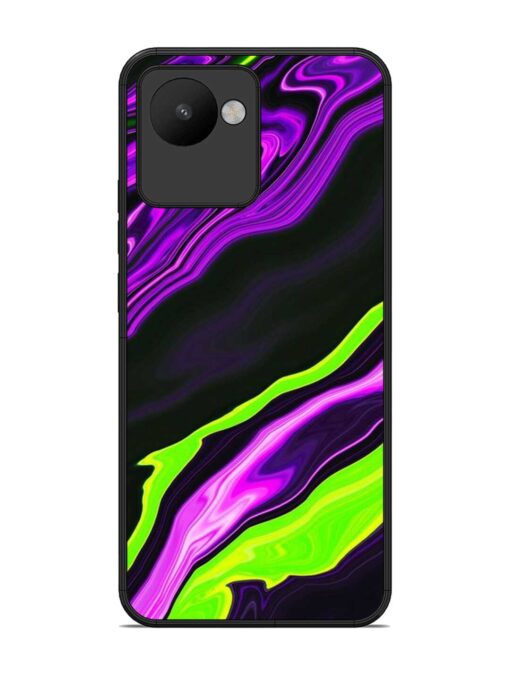 Bright Fluid Violet Glossy Metal Phone Cover for Realme C30