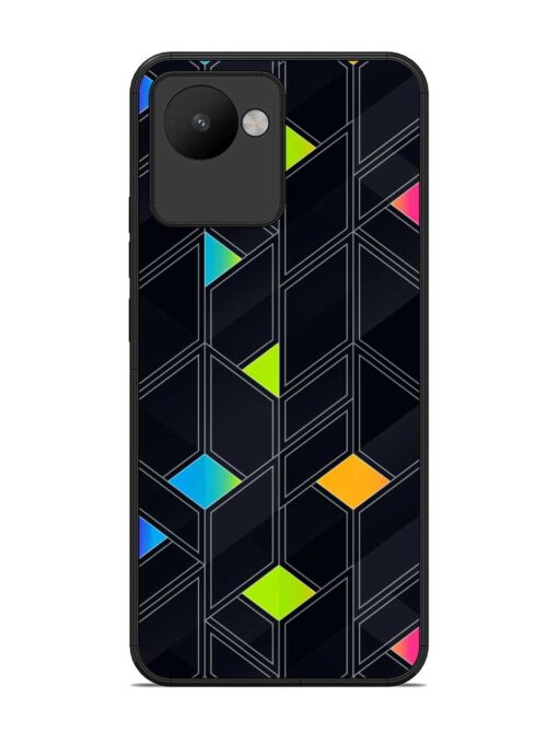 Abstract Mosaic Seamless Glossy Metal Phone Cover for Realme C30