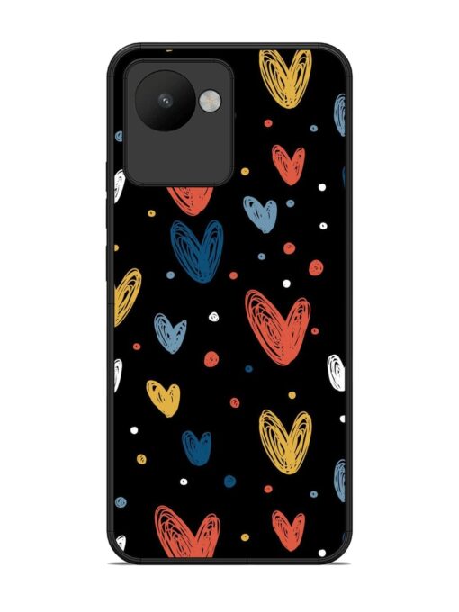 Happy Valentines Day Glossy Metal TPU Phone Cover for Realme C30 Zapvi