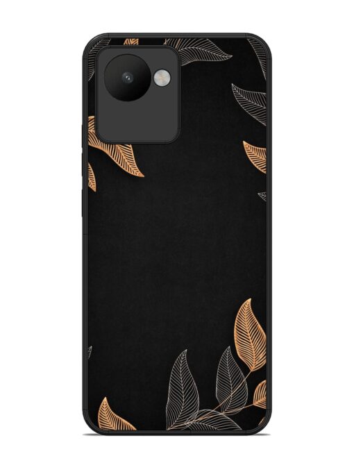 Foliage Art Glossy Metal Phone Cover for Realme C30