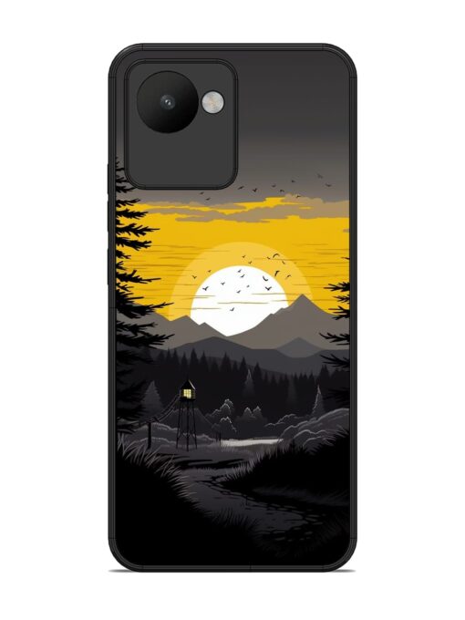 Sunset Vector Glossy Metal Phone Cover for Realme C30