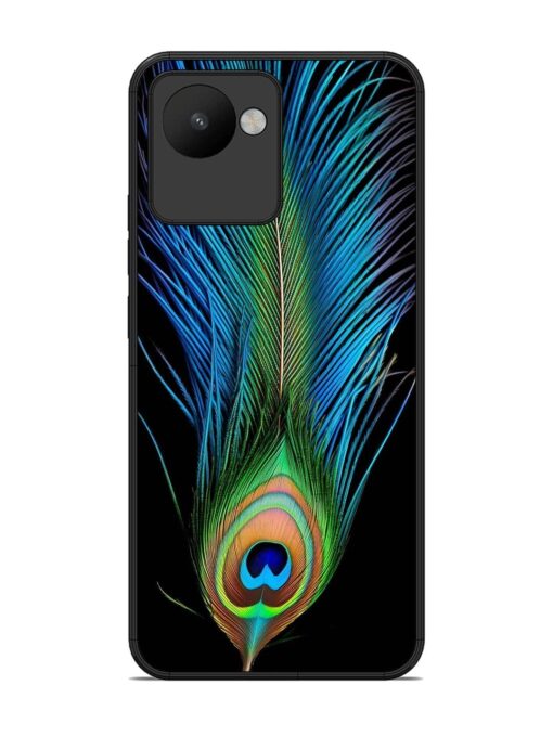 Peacock Feather Glossy Metal TPU Phone Cover for Realme C30