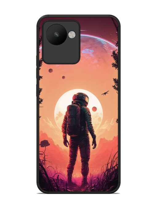 Red Sky At Morning Glossy Metal Phone Cover for Realme C30 Zapvi