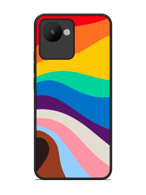 Minimal Pride Art Glossy Metal Phone Cover for Realme C30