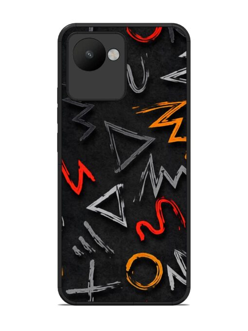 Grungy Graffiti Glossy Metal Phone Cover for Realme C30