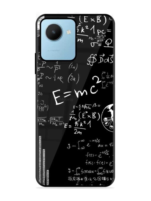 E=Mc2 Mass?Energy Equivalence Glossy Metal Phone Cover for Realme C30S