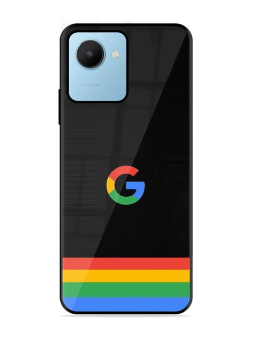 Google Logo Art Glossy Metal Phone Cover for Realme C30S