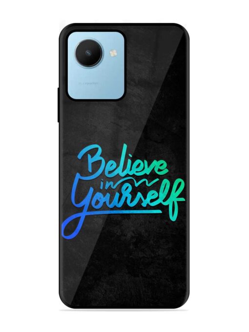 Believe In Yourself Glossy Metal Phone Cover for Realme C30S