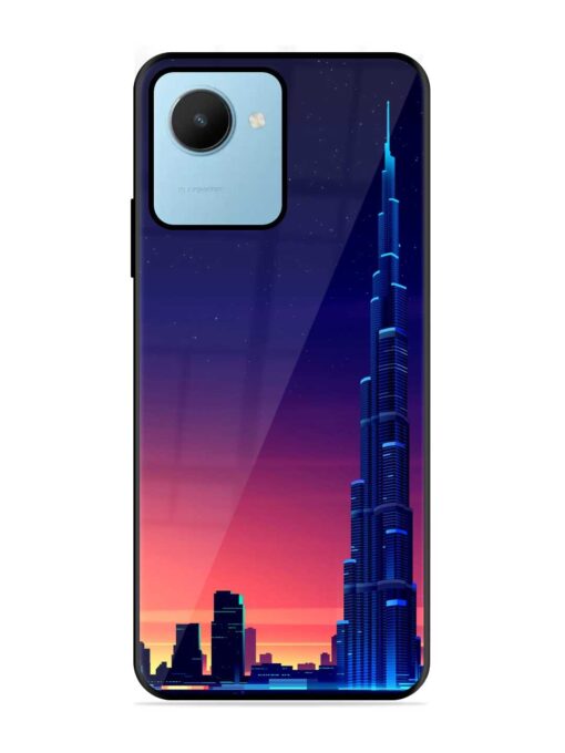 Burj Khalifa Abstract Glossy Metal Phone Cover for Realme C30S