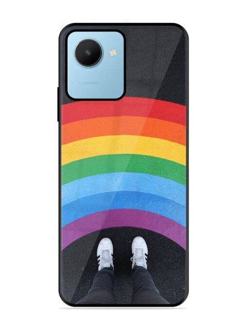 Legs Rainbow Glossy Metal TPU Phone Cover for Realme C30S