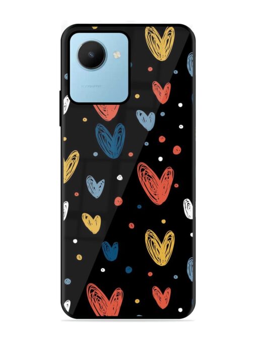 Happy Valentines Day Glossy Metal TPU Phone Cover for Realme C30S