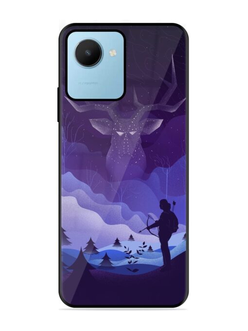 Deer Forest River Glossy Metal Phone Cover for Realme C30S