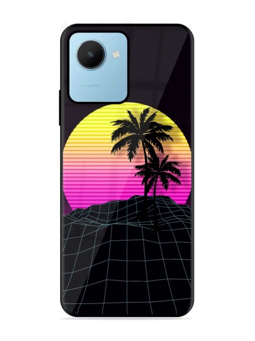 Coconut Vector Glossy Metal Phone Cover for Realme C30S