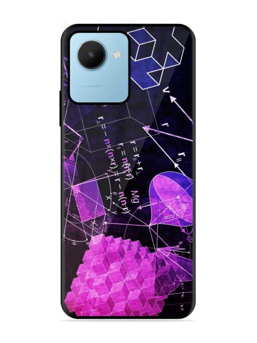 Math Physics Formula Art Glossy Metal Phone Cover for Realme C30S