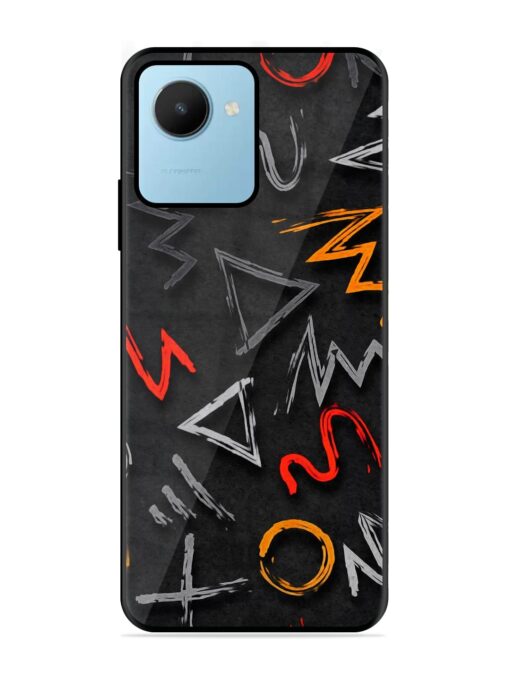 Grungy Graffiti Glossy Metal Phone Cover for Realme C30S