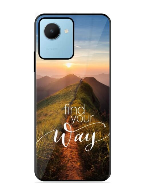 Find Your Way Glossy Metal Phone Cover for Realme C30S