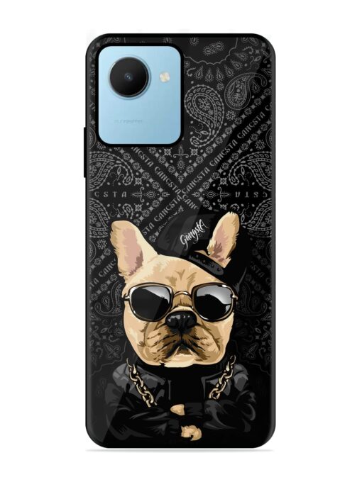 Gangsta Cool Sunmetales Dog Glossy Metal Phone Cover for Realme C30S