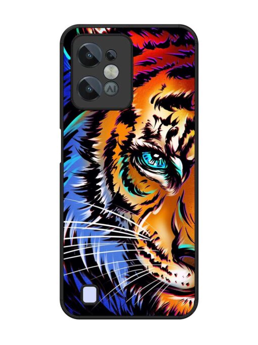 Colorful Lion Art Glossy Metal Phone Cover for Realme C31 Zapvi