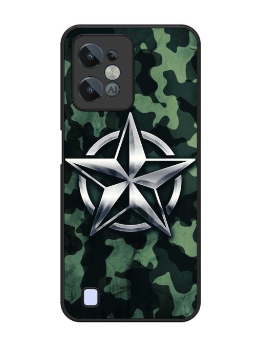 Indian Army Star Design Glossy Metal Phone Cover for Realme C31