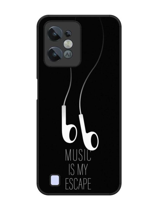 Music Is My Escape Glossy Metal Phone Cover for Realme C31 Zapvi